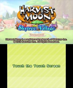 Harvest Moon: Skytree Village Title Screen